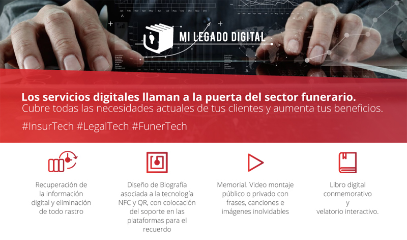 Servicios de Mi Legado Digital para el sector funerario